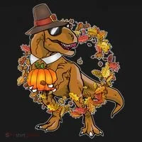 Thanksgiving T-Rex Pilgrim Doggie Tank thumb 4