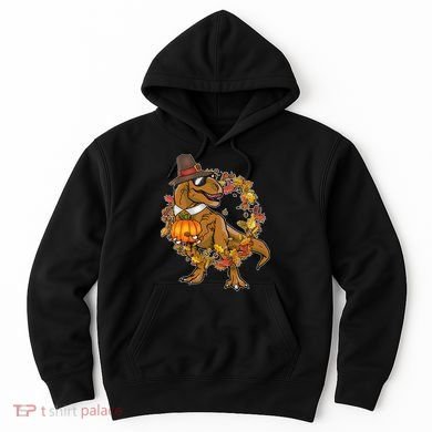 Thanksgiving T-Rex Pilgrim Hoodie