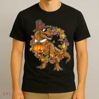 Thanksgiving T-Rex Pilgrim T-Shirt thumb 3