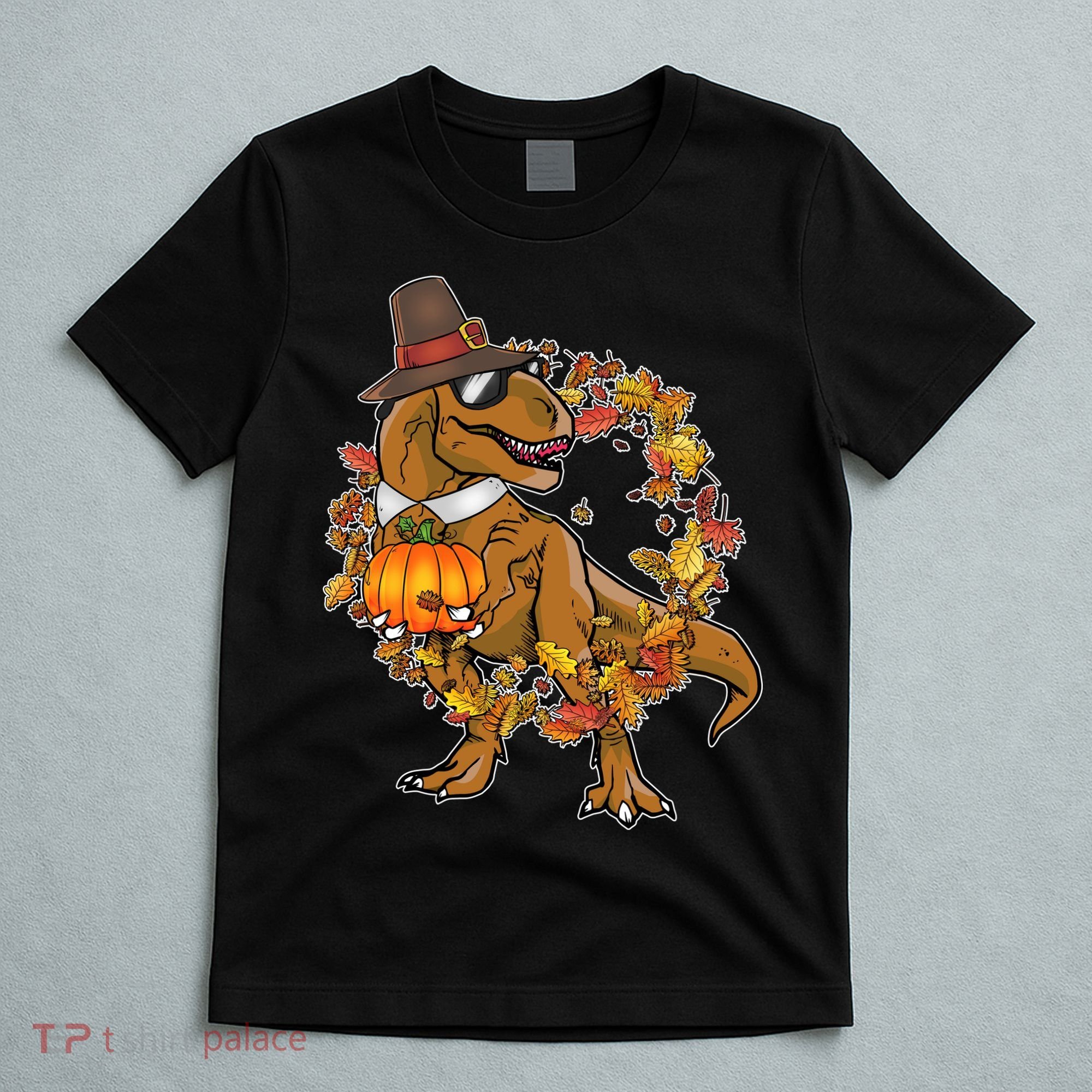 Thanksgiving T-Rex Pilgrim T-Shirt