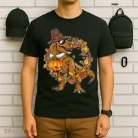 Thanksgiving T-Rex Pilgrim T-Shirt thumb 6
