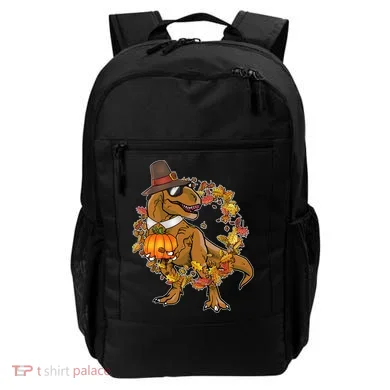 Thanksgiving T-Rex Pilgrim Backpack