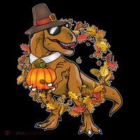 Thanksgiving T-Rex Pilgrim Coaster thumb 2