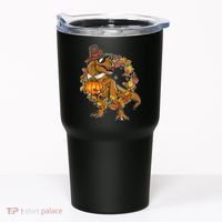 Thanksgiving T-Rex Pilgrim Tumbler thumb 0