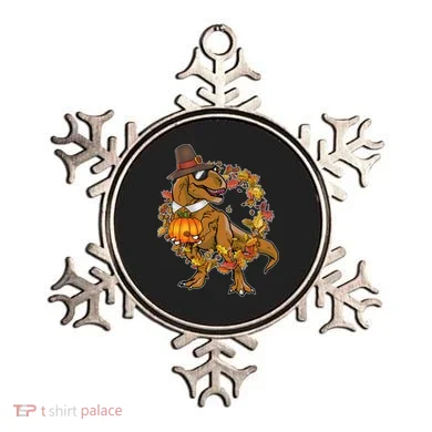 Thanksgiving T-Rex Pilgrim Ornament
