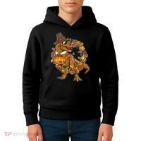 Thanksgiving T-Rex Pilgrim Kids Hoodie thumb 4