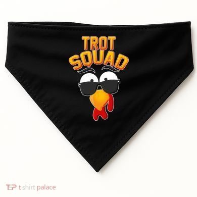 Thanksgiving Trot Squad Turkey USA-Made Doggie Bandana