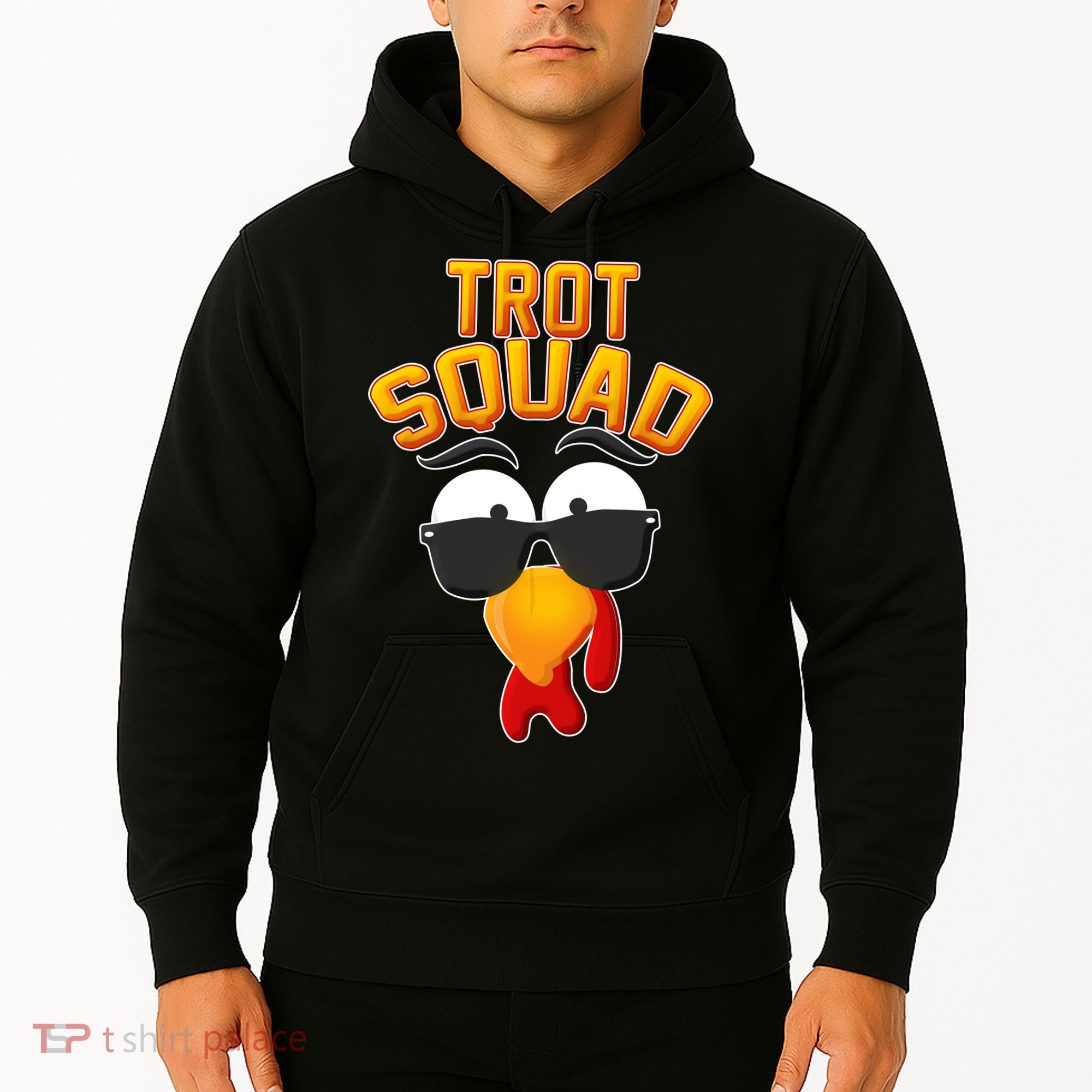 Thanksgiving Trot Squad Turkey Hoodie