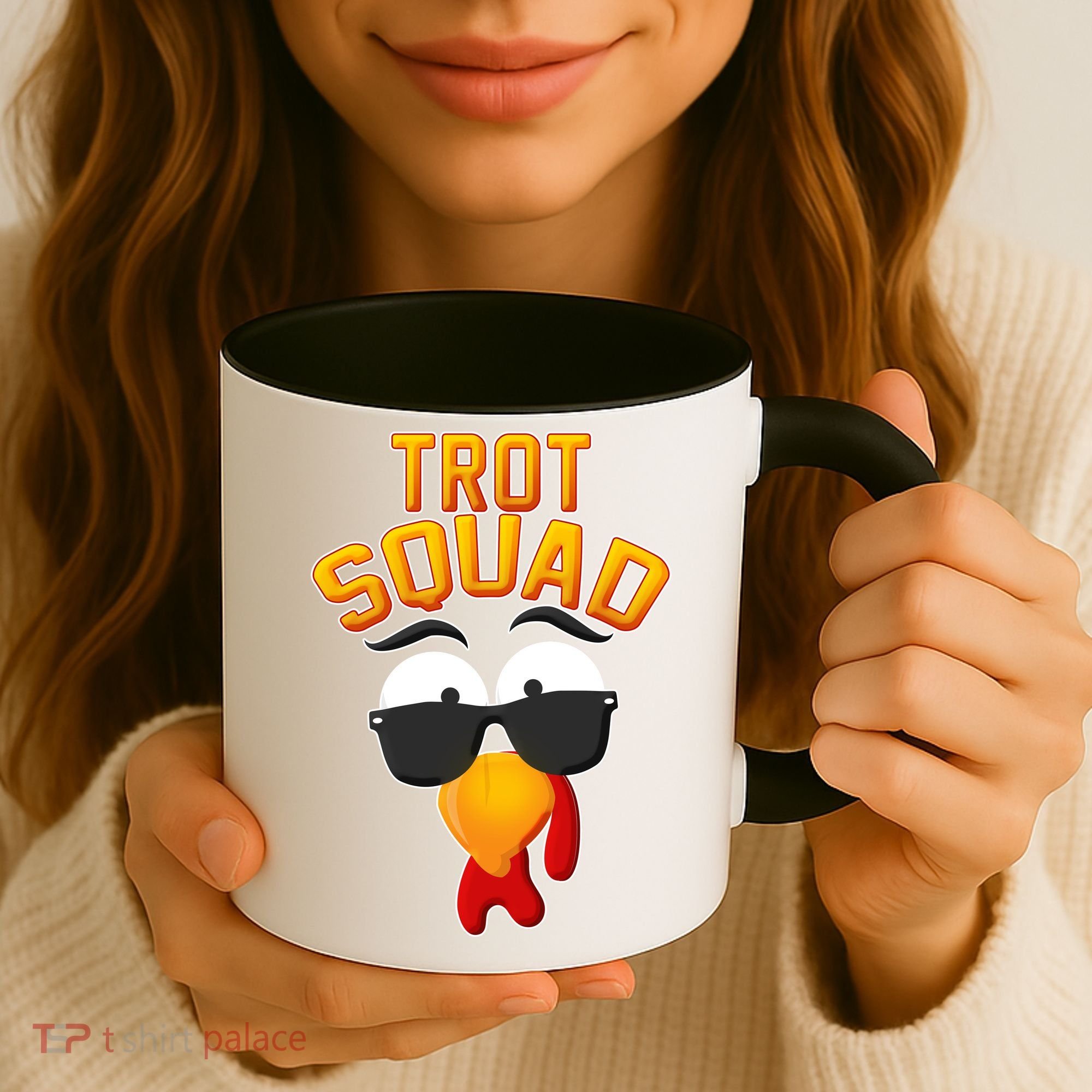 Thanksgiving Trot Squad Turkey Coffee Mug