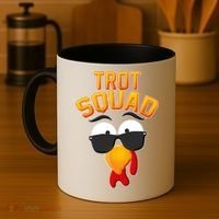 Thanksgiving Trot Squad Turkey Coffee Mug thumb 4