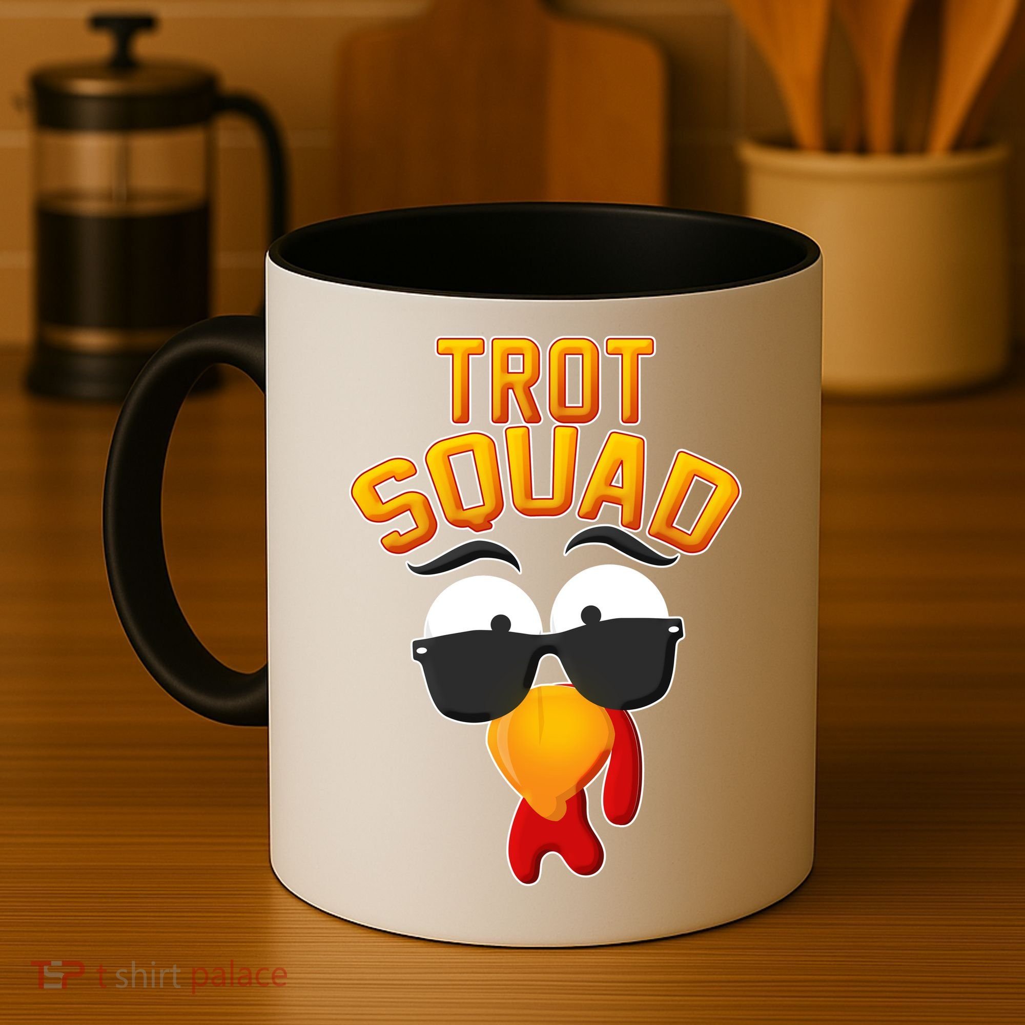Thanksgiving Trot Squad Turkey Coffee Mug