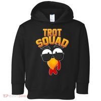 Thanksgiving Trot Squad Turkey Toddler Hoodie thumb 0