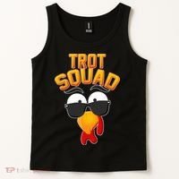 Thanksgiving Trot Squad Turkey Tank Top thumb 2