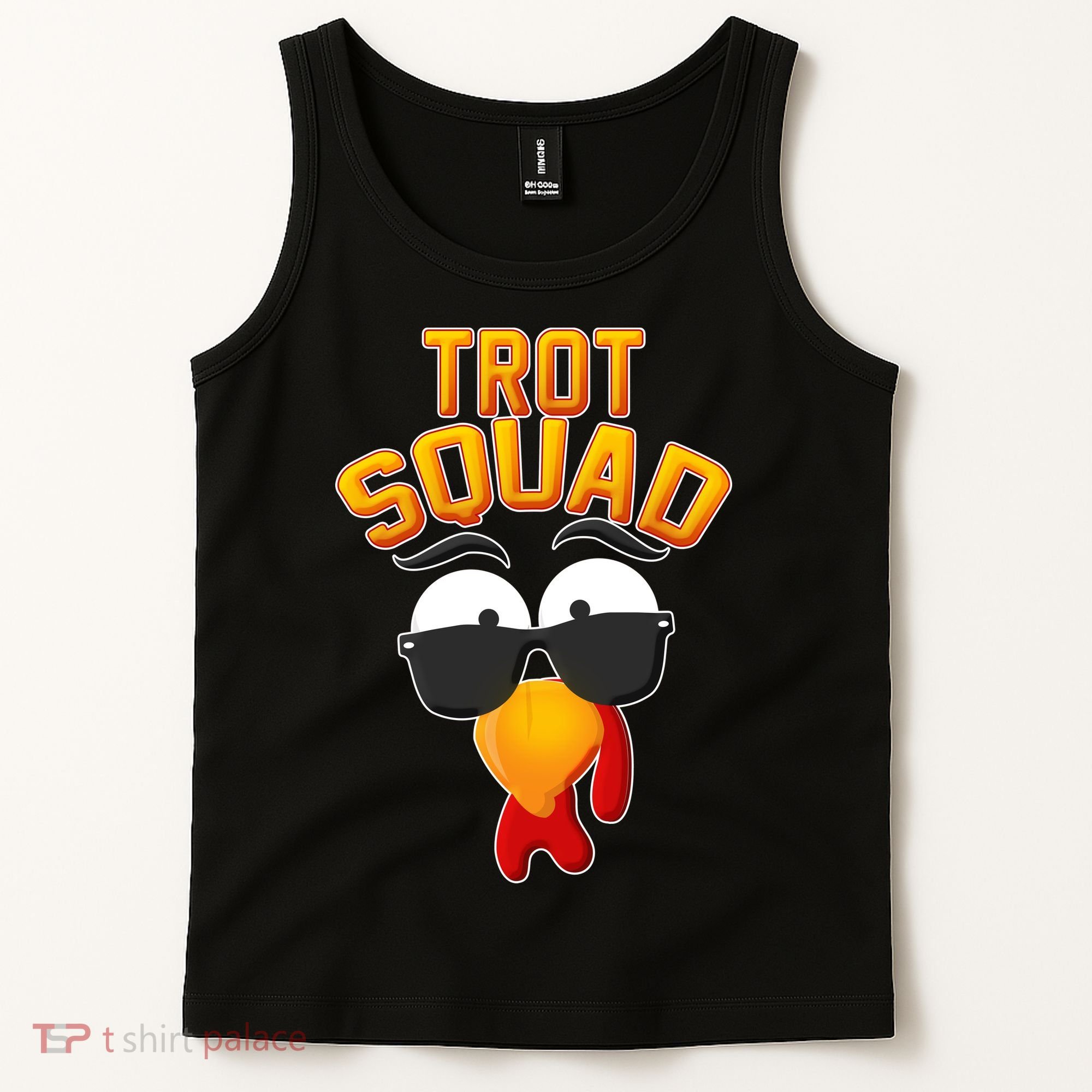 Thanksgiving Trot Squad Turkey Tank Top
