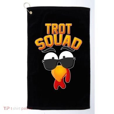 Thanksgiving Trot Squad Turkey Golf Towel