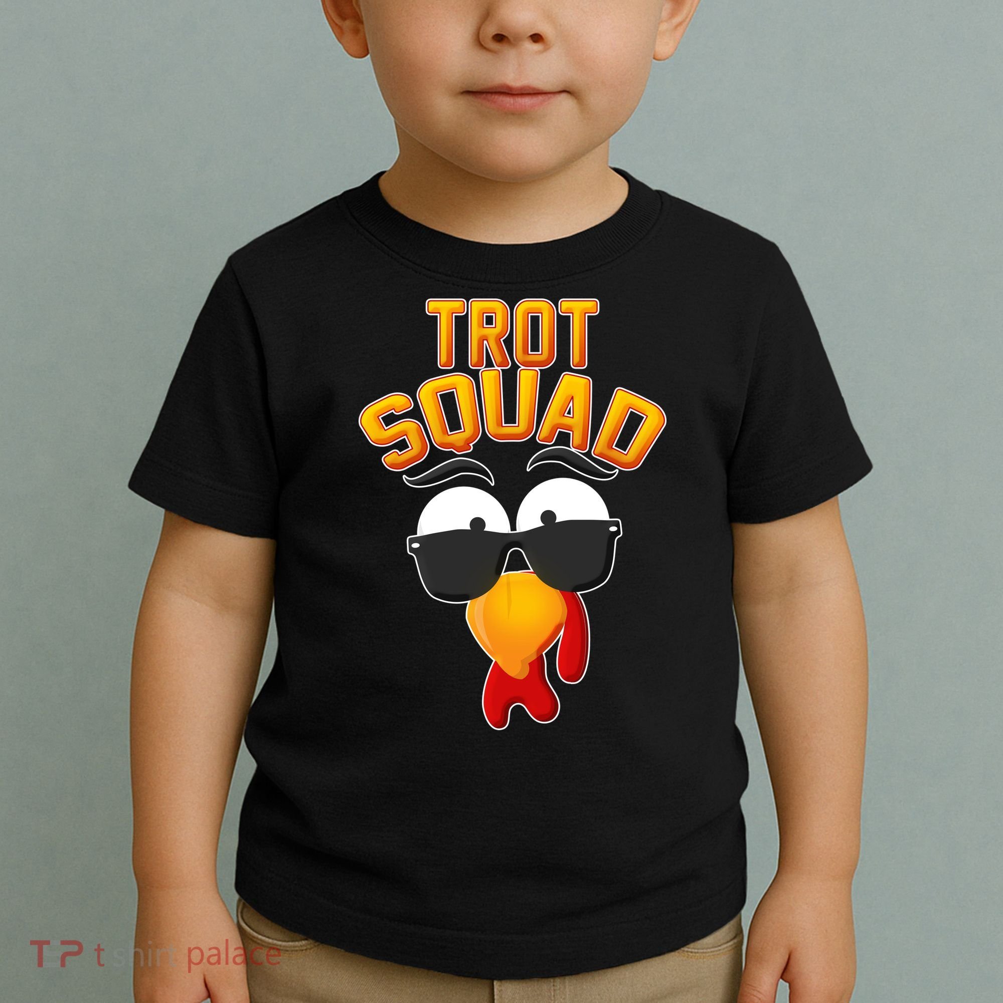 Thanksgiving Trot Squad Turkey Toddler T-Shirt