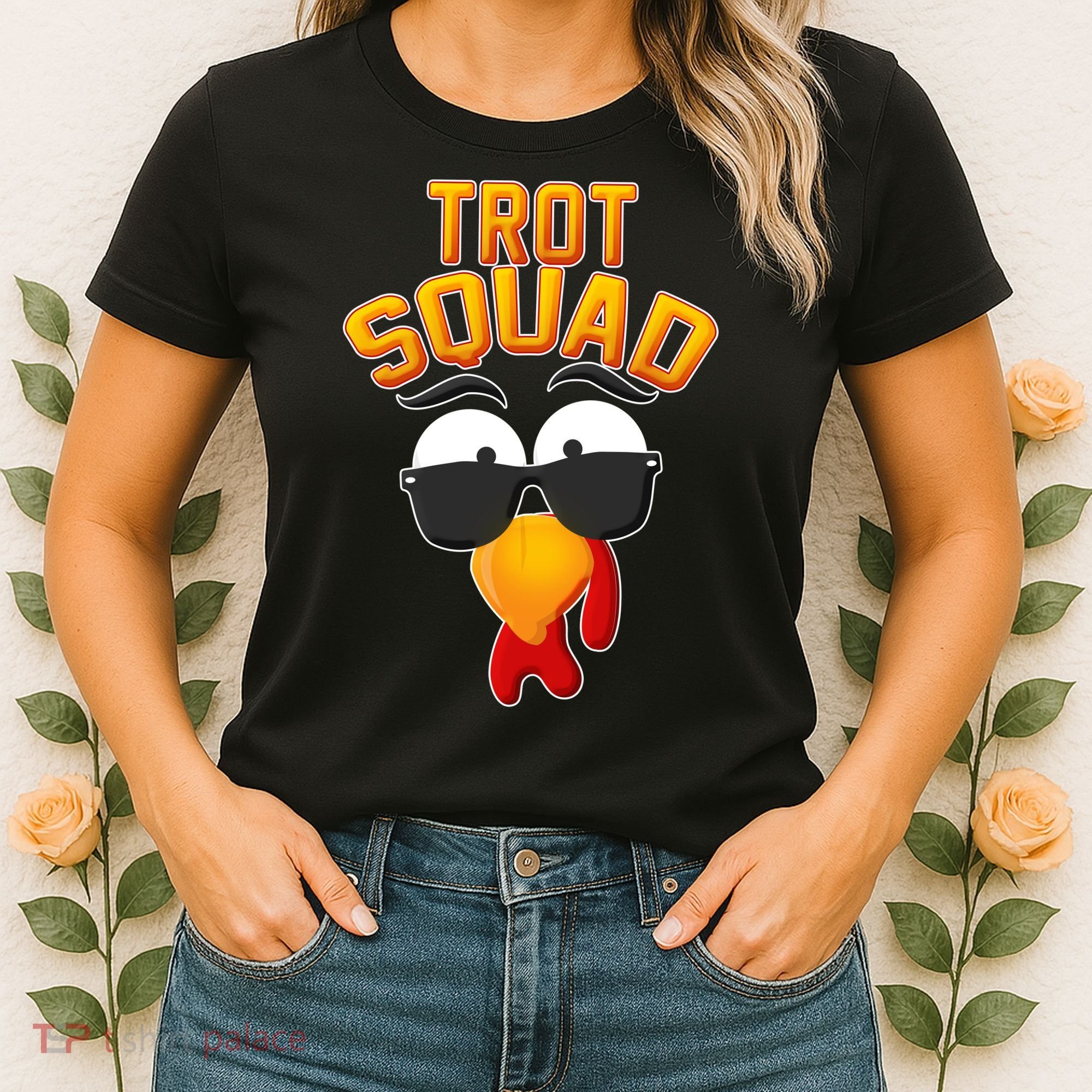 Thanksgiving Trot Squad Turkey Women's T-Shirt