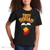 Thanksgiving Trot Squad Turkey Kids T-Shirt thumb 2