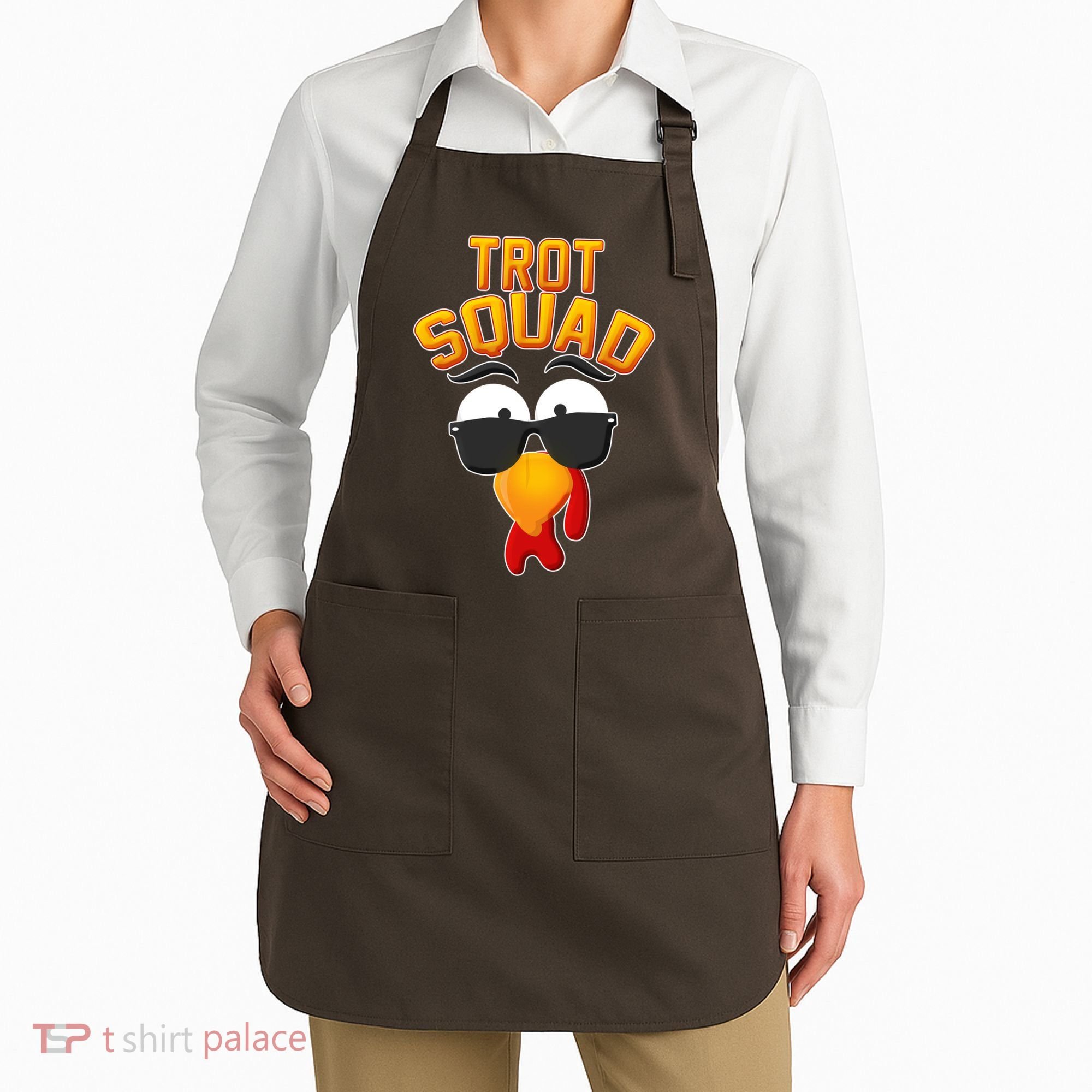 Thanksgiving Trot Squad Turkey Apron