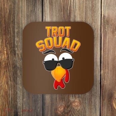 Thanksgiving Trot Squad Turkey Coaster