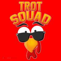 Thanksgiving Trot Squad Turkey Santa Hat thumb 1
