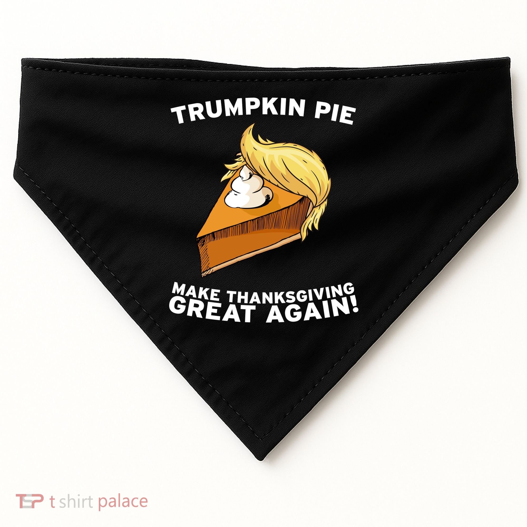Thanksgiving Trumpkin Pie USA-Made Doggie Bandana