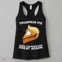 Thanksgiving Trumpkin Pie Women's Tank Top thumb 3