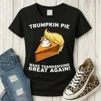 Thanksgiving Trumpkin Pie Women's T-Shirt thumb 3
