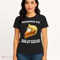Thanksgiving Trumpkin Pie Women's T-Shirt thumb 4