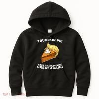 Thanksgiving Trumpkin Pie Kids Hoodie thumb 0
