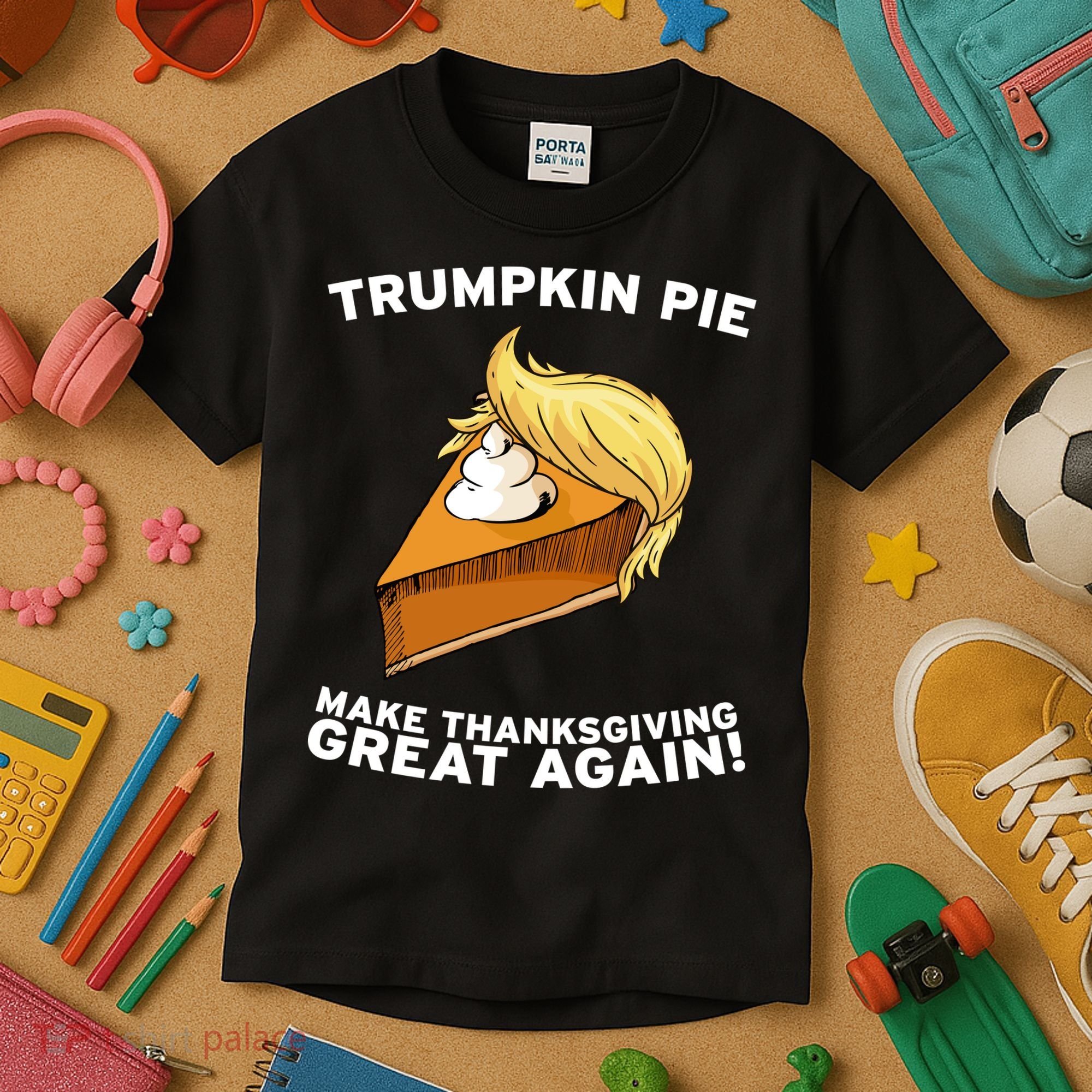 Thanksgiving Trumpkin Pie Kids T-Shirt