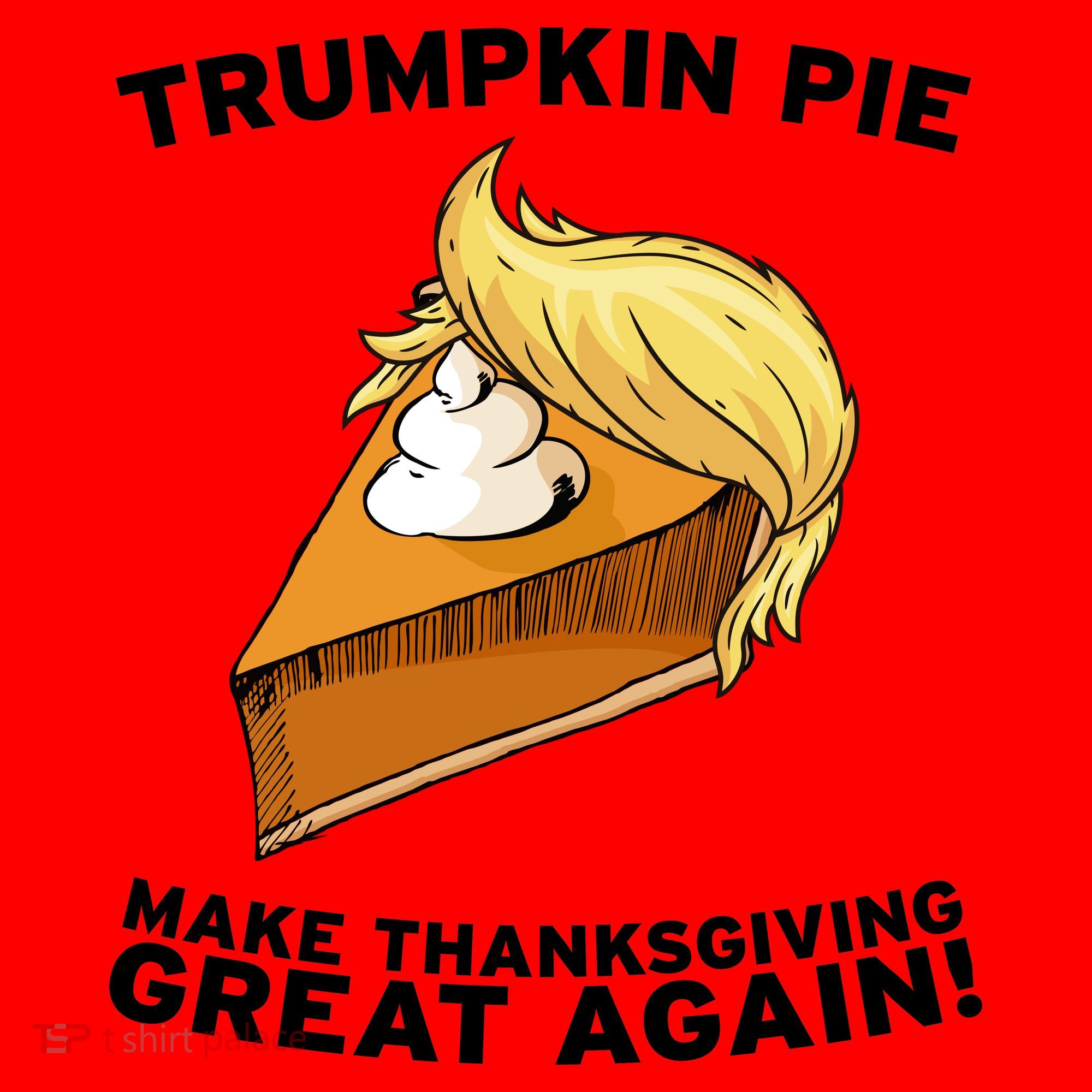 Thanksgiving Trumpkin Pie Santa Hat