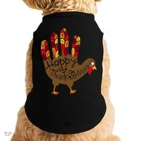 Thanksgiving Turkey Hand Doggie Tank thumb 0