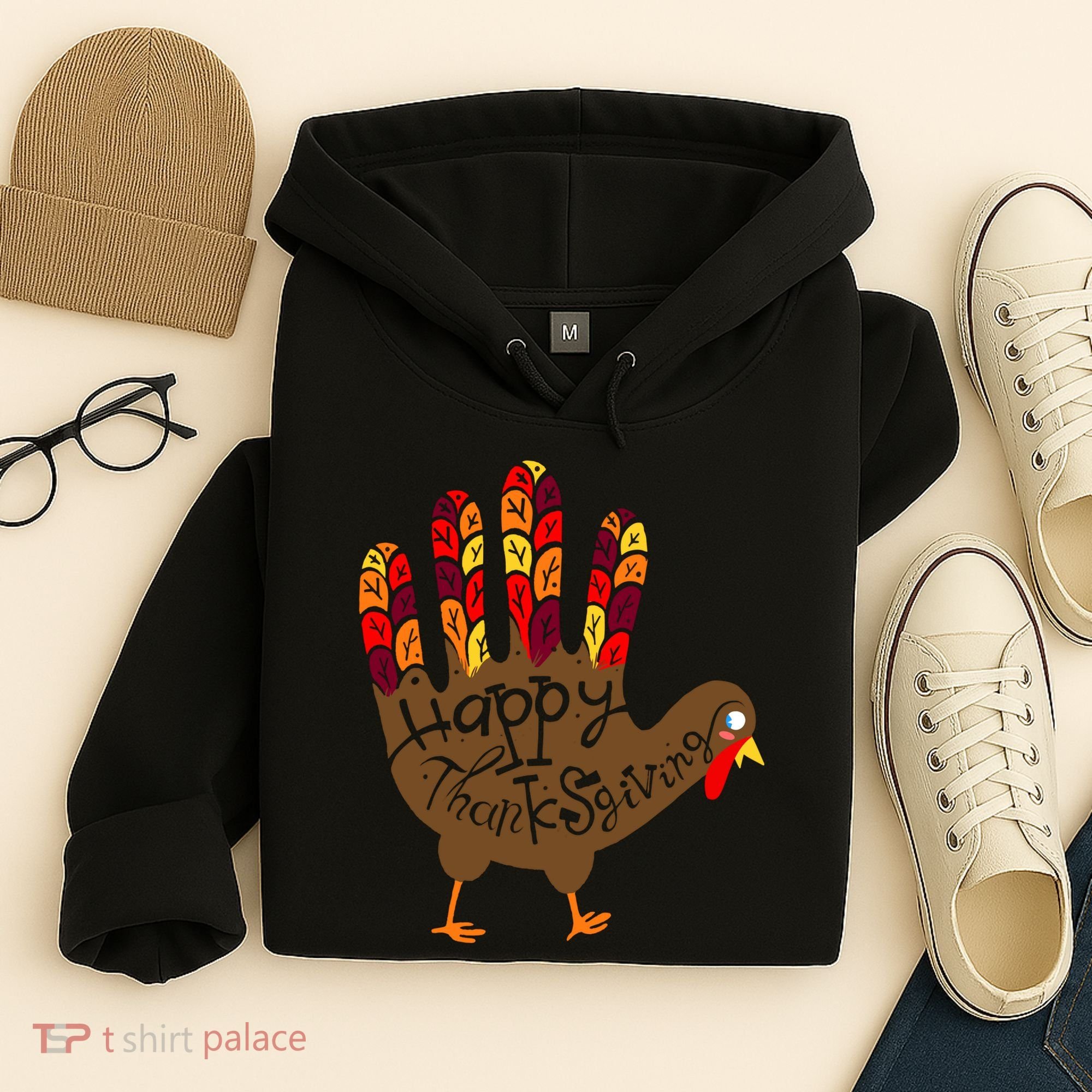 Thanksgiving Turkey Hand Hoodie