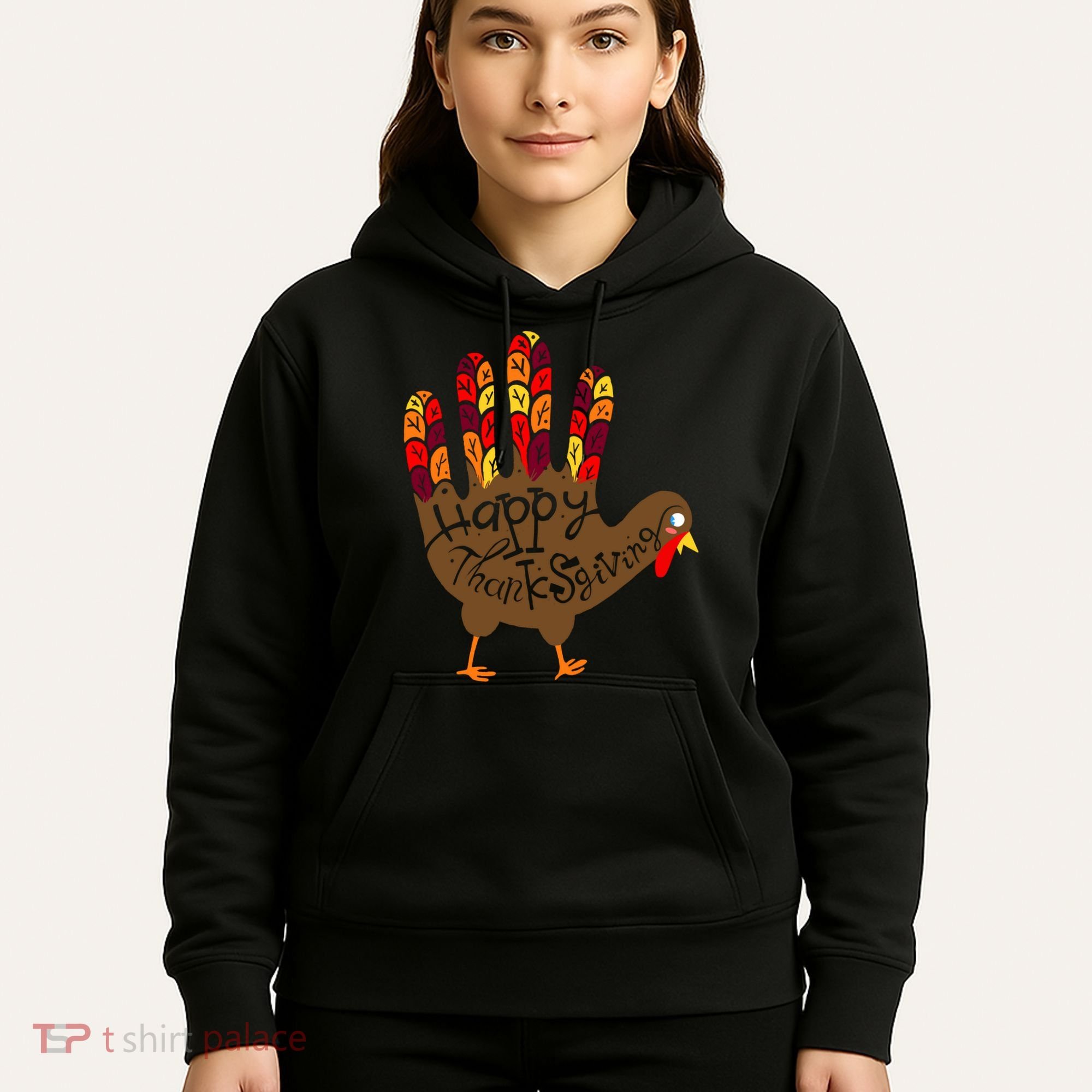 Thanksgiving Turkey Hand Hoodie