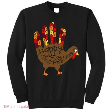 Thanksgiving Turkey Hand Sweatshirt