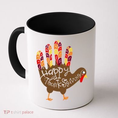 Thanksgiving Turkey Hand Coffee Mug