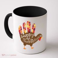 Thanksgiving Turkey Hand Coffee Mug thumb 0