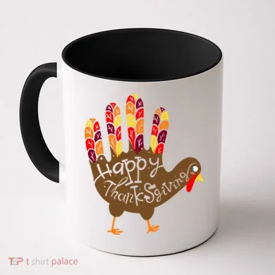 Thanksgiving Turkey Hand Coffee Mug