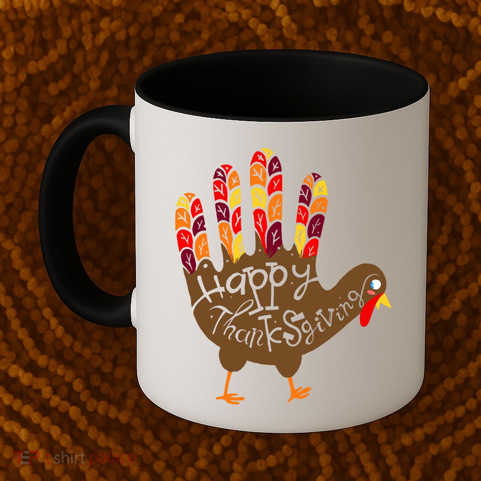 Thanksgiving Turkey Hand Coffee Mug