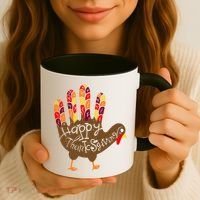 Thanksgiving Turkey Hand Coffee Mug thumb 3
