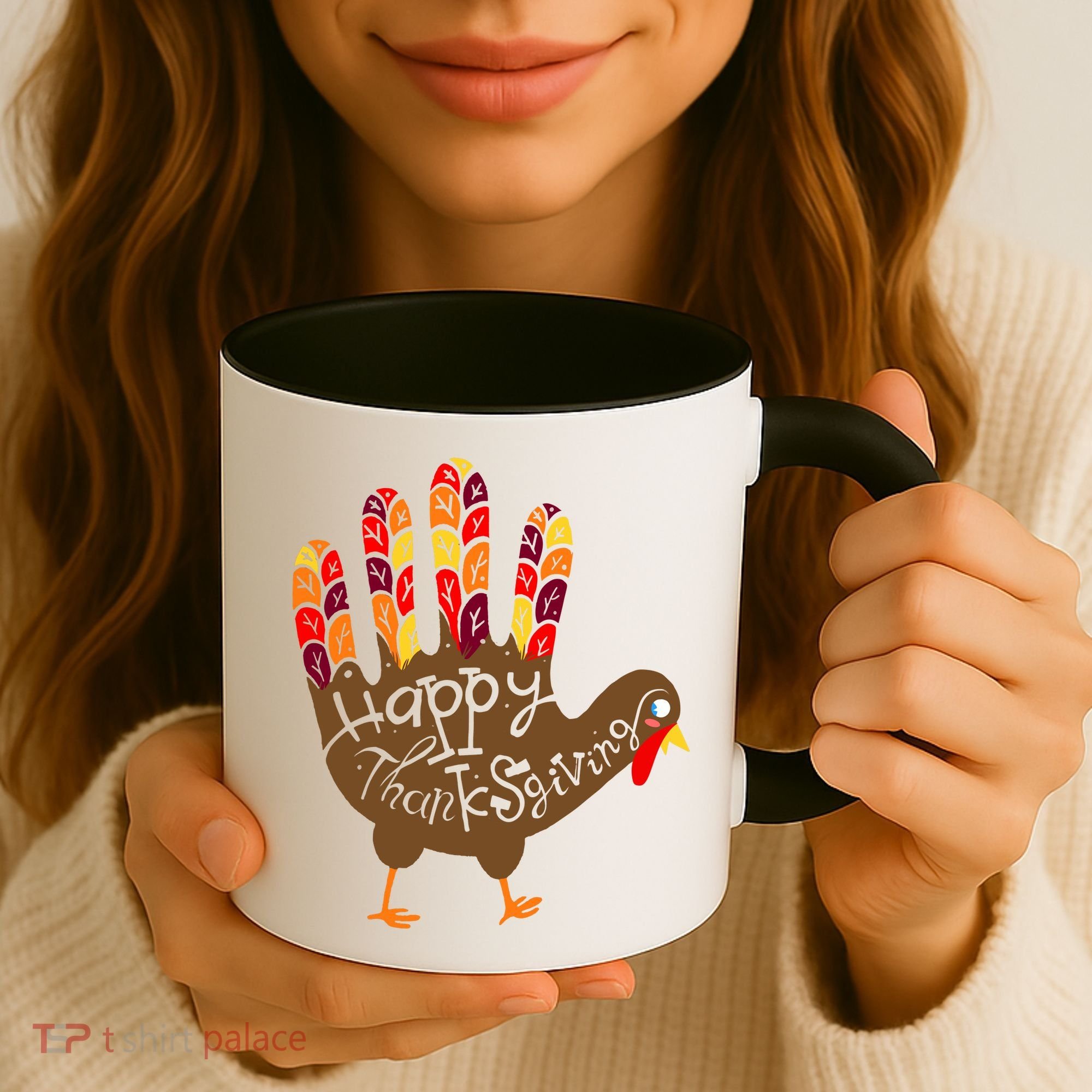 Thanksgiving Turkey Hand Coffee Mug