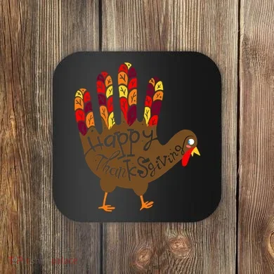 Thanksgiving Turkey Hand Coaster
