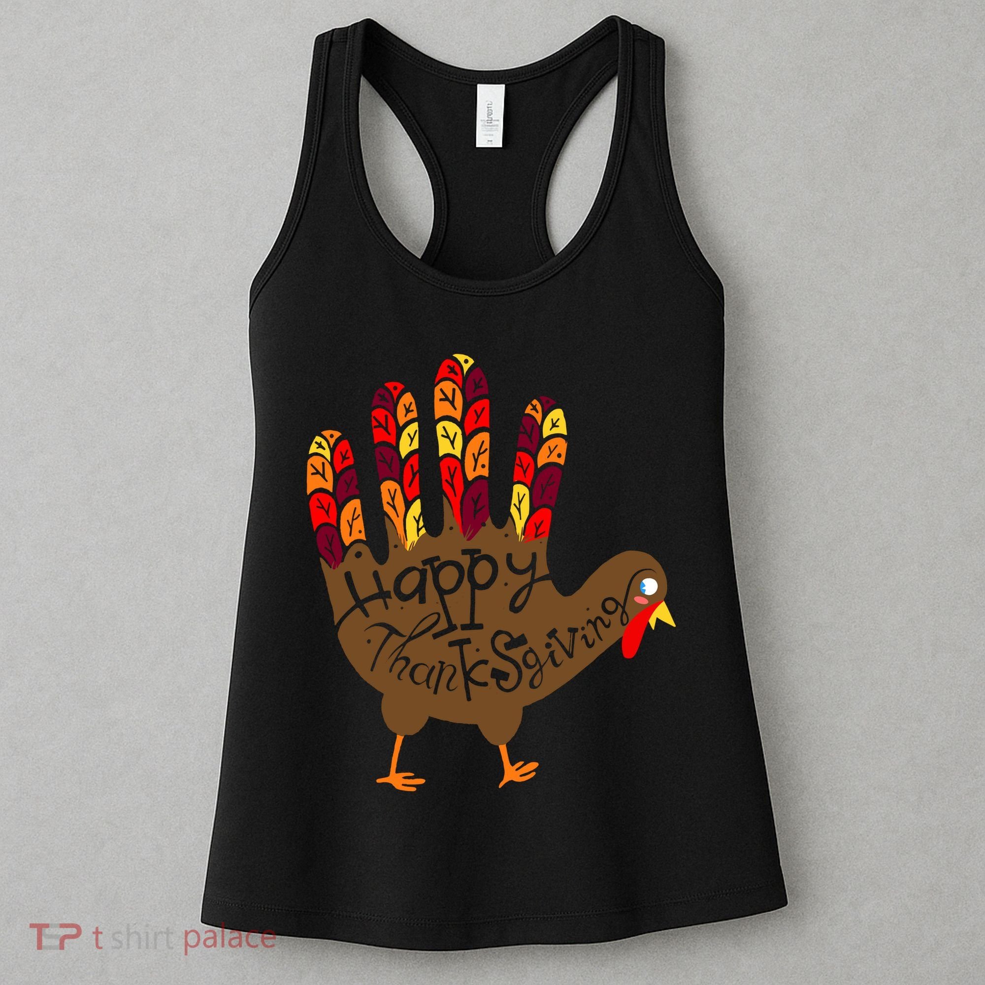 Thanksgiving Turkey Hand Women's Tank Top