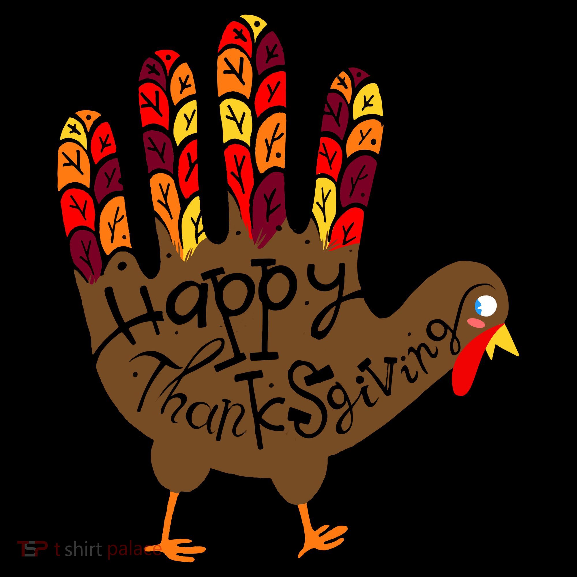 Thanksgiving Turkey Hand Toddler Hoodie
