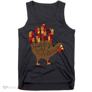 Thanksgiving Turkey Hand Tank Top