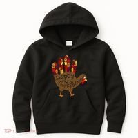 Thanksgiving Turkey Hand Kids Hoodie thumb 0
