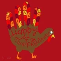 Thanksgiving Turkey Hand Christmas Stocking thumb 1