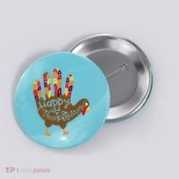 Thanksgiving Turkey Hand Button thumb 0