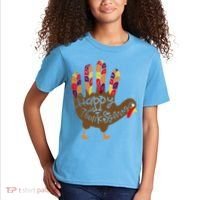 Thanksgiving Turkey Hand Kids T-Shirt thumb 2